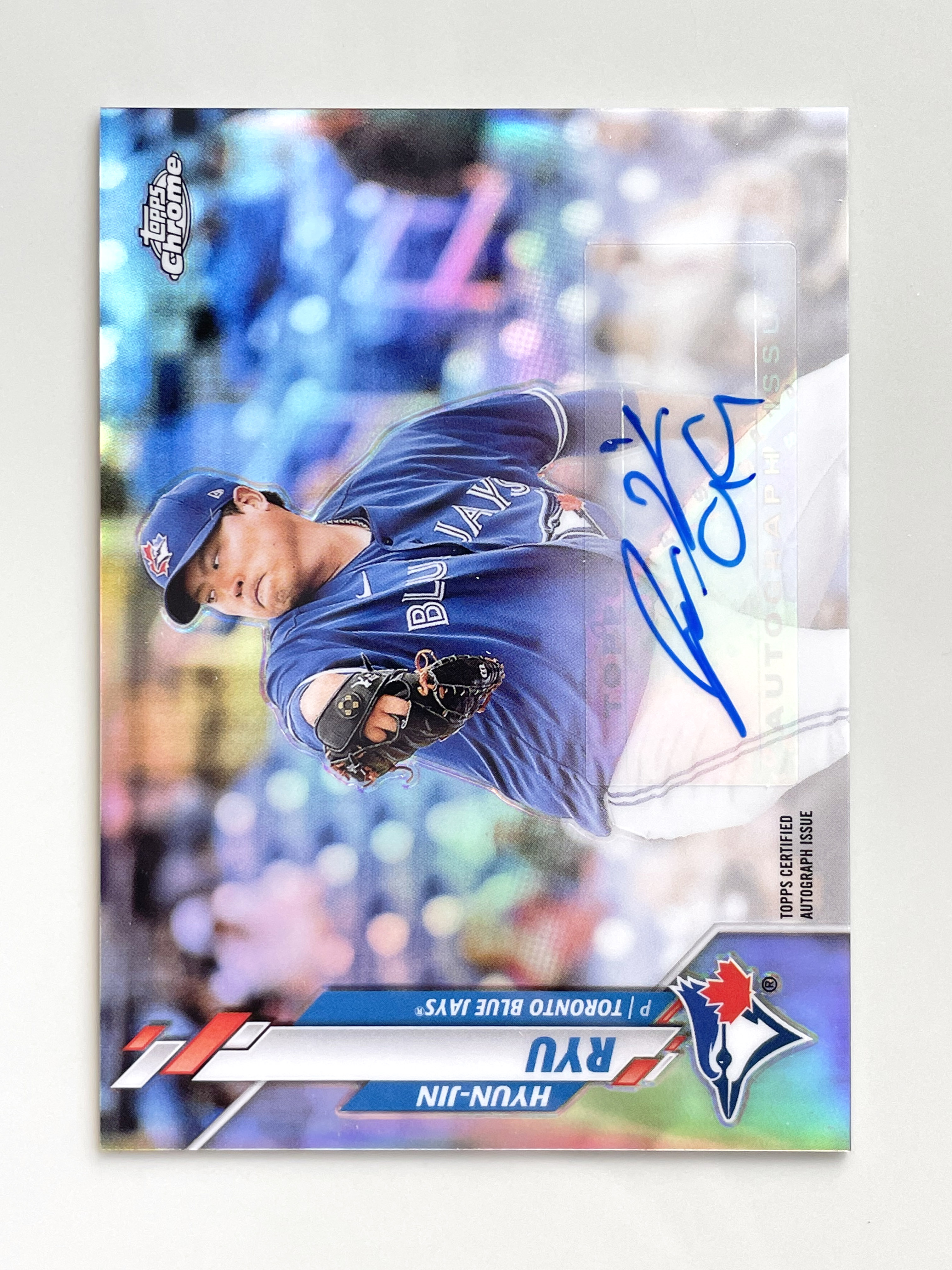 20 Topps Chrome Update Refractor Auto 류현진