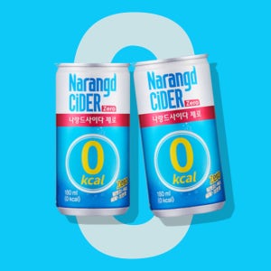 동아오츠카 나랑드사이다 제로 오리지널 180ml 30캔+30캔 총 60캔 캔음료