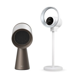 노피미니후드 유선 실버 그레이 포함 공청기 공기청정기 에어서큘레이터 날개없는 선풍기