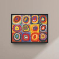 [아르스문디Arsmundi]바실리 칸딘스키Wassily Kandinsky(499 리미티드), Color Study Squares, Giclée on canvas, framed