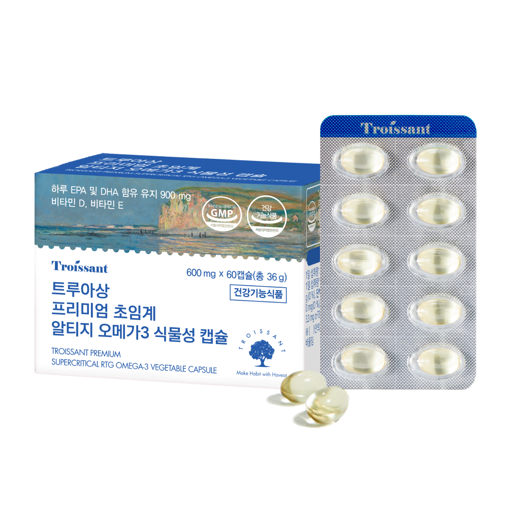 트루아상 프리미엄 초임계 알티지 오메가3 식물성 캡슐