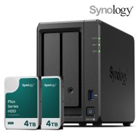 시놀로지 나스 DS723+2Bay NAS HAT3300 4TBX2EA 하드디스크 합본