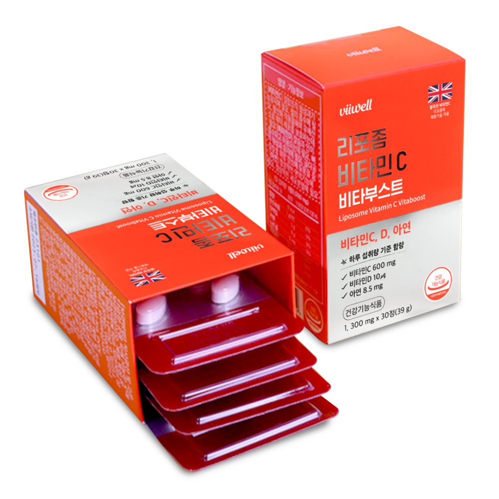 <b>리포좀 비타민C</b> 1300mg 비타민씨 리포조말 효능 리포솜 30정, 1개