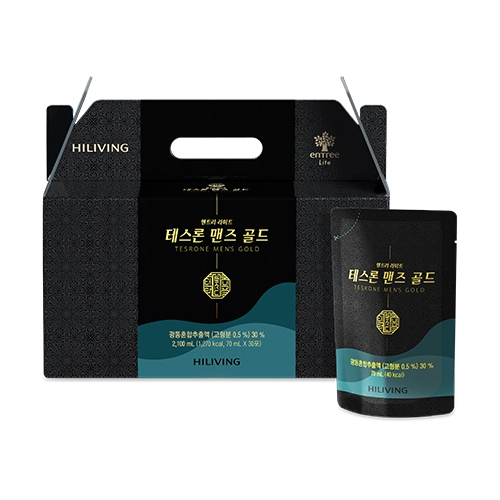 <b>하이리빙</b> 테스론맨즈골드 녹용즙 30포