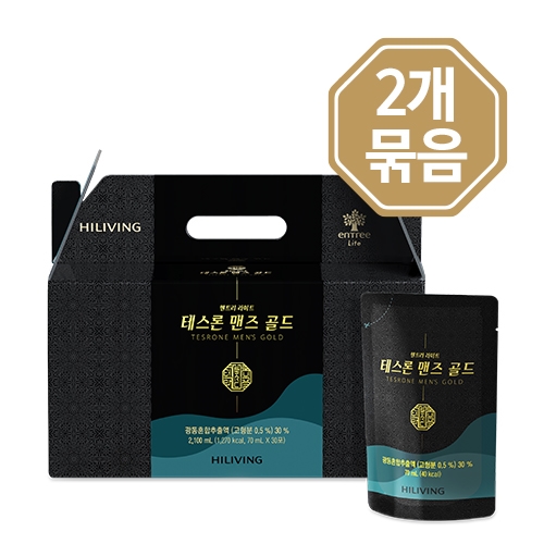 <b>하이리빙</b> 테스론맨즈골드 녹용 진액 녹용즙 2개 묶음