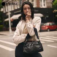 LeSportsac 레스포삭 블랙 심플 멀티 포켓 엄마 가방 크로스백 힙색