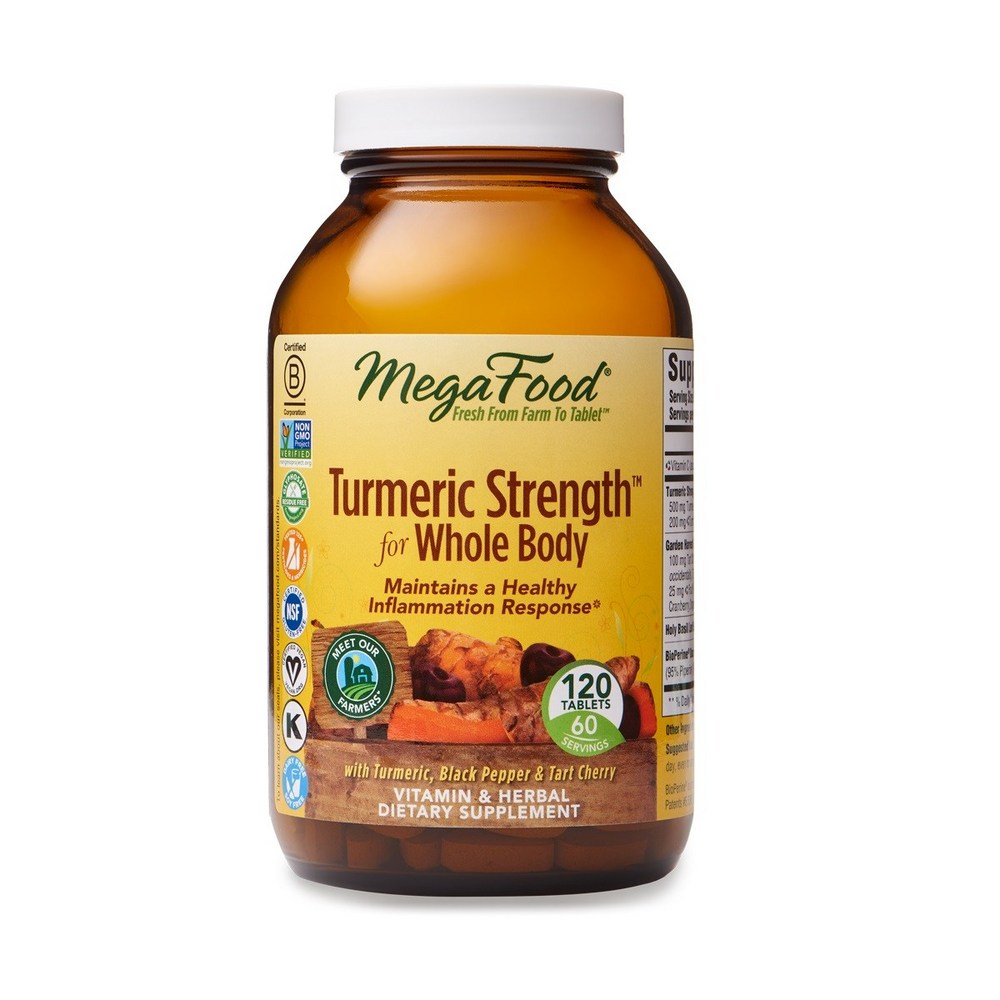 메가푸드 <b>터메릭 스트렝스</b> 강황 비타민 120정