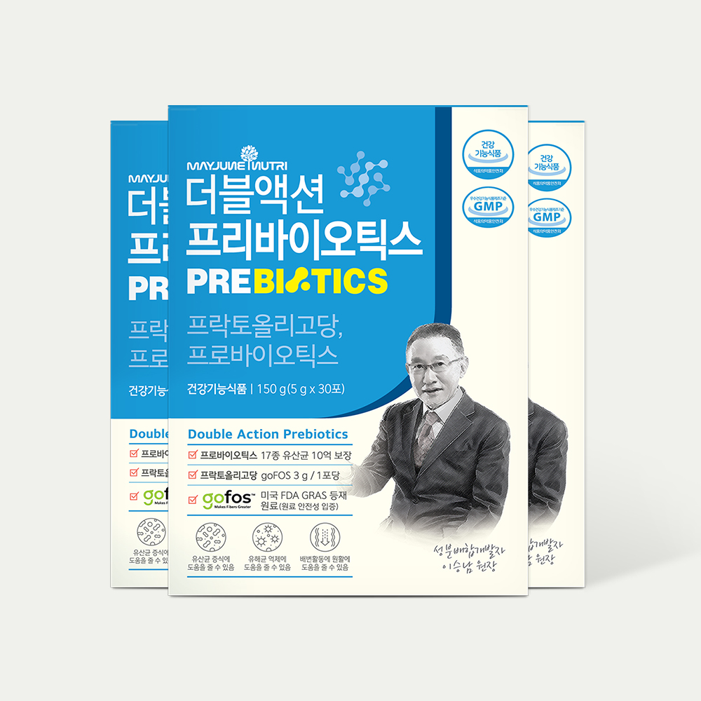 <b>메이준뉴트리</b> 이승남 <b>더블액션 프리바이오틱스</b> 프락토올리고당 유산균 30포, 3개