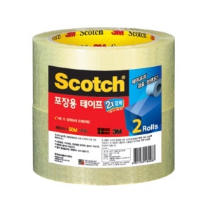 3M 스카치 포장용 박스테이프 3615-2 투명 2롤 (48mmX50m)