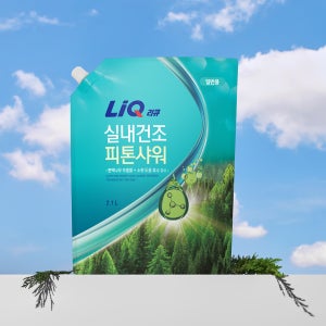 리큐 실내건조 피톤샤워 세탁세제 2.1L파우치 일반용