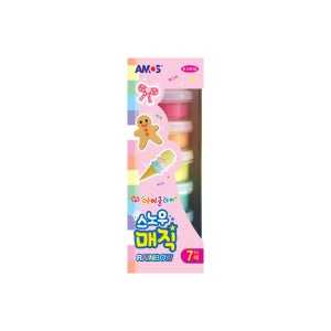 아모스 아이클레이 스노우매직 레인보우 7색 클레이 컬러점토