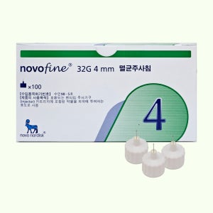노보파인 32G 4mm 인슐린 펜니들 Novofine 멸균 주사침 주사바늘 노보노디스크
