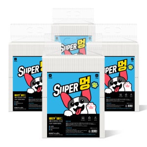 슈퍼딥큐 슈퍼멍 배변패드 20g 400매 고흡수 애견 강아지 반려견