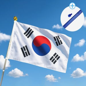 가정용 태극기세트 엉킴방지 대형 게양용 국기함