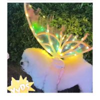 강아지할로윈 날개 엘프 촬영소품 나비 LED 팅커벨