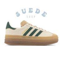 아디다스 가젤 볼드 크림 화이트 그린 우먼스 Gazelle Bold ID7056