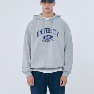 오버핏후드티 남여공용 유니버시티 후드티셔츠