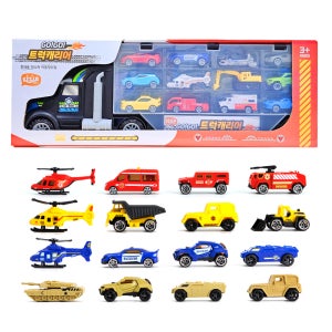 키저스 트럭캐리어 미니카 28종 세트 자동차 장난감