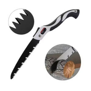 DELIXI 접이식 톱 대형 250mm 고속절단 휴대용 캠핑 목공용 나무 목재 원예 접톱