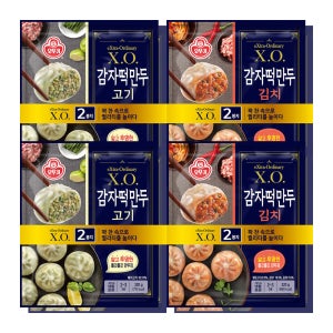 [슈퍼적립] [4+4] 오뚜기 X.O. 감자떡만두 고기 320g 4개+김치 320g 4개 외 9종
