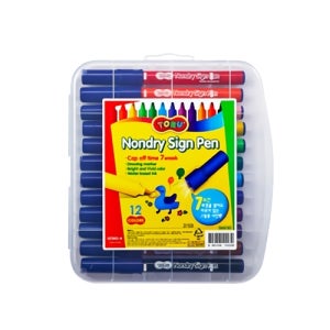 동아 TORU 논드라이싸인펜 향기12색 사출