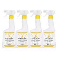 Earthwise 샤워 부스 & 욕실 클리너 청소 세정제 유칼립투스 & 레몬향 500ml 4팩