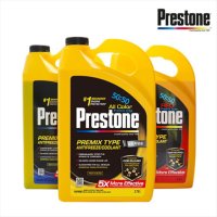 Prestone 프레스톤 증류수 냉각수 코가드 프리믹스 50:50 부동액 Cor-Guard 3.78L 블루 레드