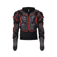 BRODUX Motorcycle Full Body Armor Protector Pro Street Motocross ATV Guard Shirt Jacket with Back Pr