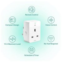 TP-Link KP105P3 Kasa 스마트 와이파이 슬림 플러그 3 팩