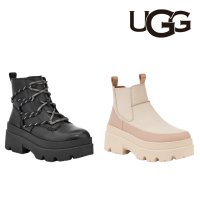 어그 UGG 여성용 브리즈번 레이스 첼시 미국 부츠 신발 베이지 블랙