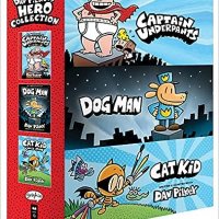 Dav Pilkeys Hero Collection 3-Book Boxed Set (Captain Underpants 1 /Dog Man 1 /Cat Kid Comic Clu 1)