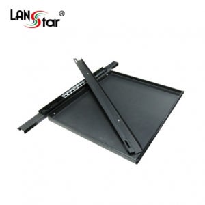 랜스타 서버랙 슬라이딩 선반 미니랙 슬라이드 선반 블랙 LS-SSHE-7520HS