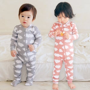 배냇베이비 모달 포그니 우주복 7컬러 / 신생아 베이비 아기 긴팔 바디슈트