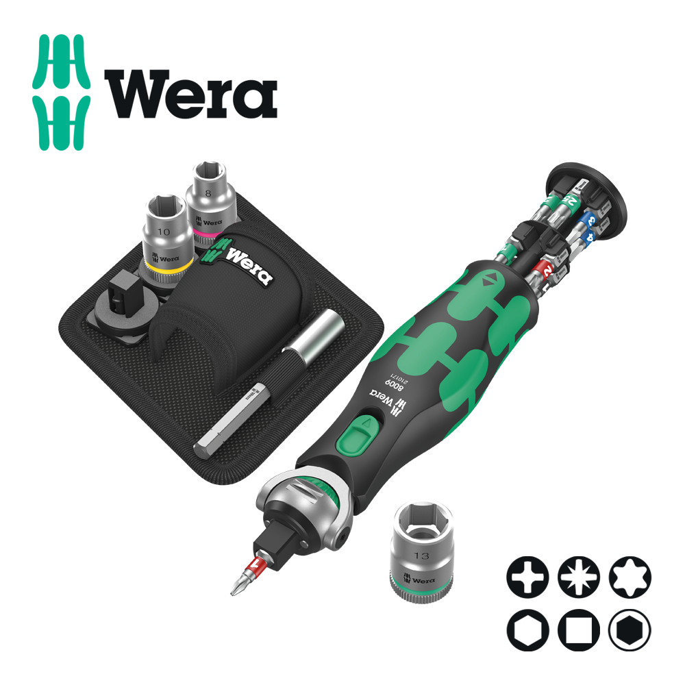 WERA 베라 스위블 라쳇 비트 소켓세트 8009 Zyklop Pocket Set 1
