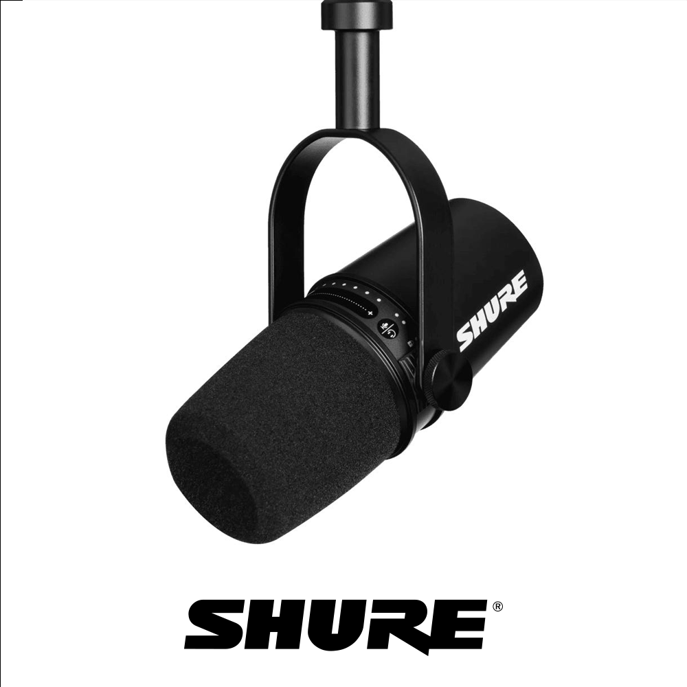 SHURE MV7 슈어 다이나믹마이크 USB XLR 하이브리드 마이크 팟캐스트 홈레코딩