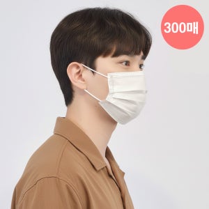 메디케이알 베이직핏 덴탈마스크 KF-AD 300매 L(대형), 백설기, 300개