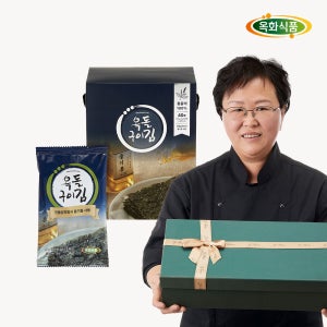 옥화식품 전통 수제 옥돌 구이 도시락김 5g 40개 60개 선물 세트 들기름