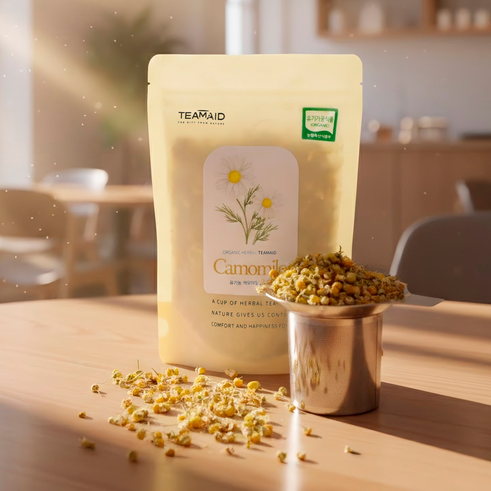 티메이드 유기농 <b>캐모마일</b> 잎차 <b>카모마일</b>티 50g