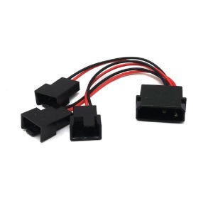 PC 부속 튜닝 IDE 쿨러 쿨링팬 PWM 4핀 3핀 3분배 확장 파워 케이블 전원 젠더