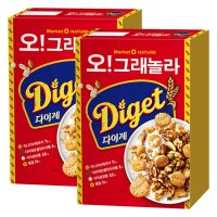 오리온 오 그래놀라 다이제 시리얼, 300g, 2개