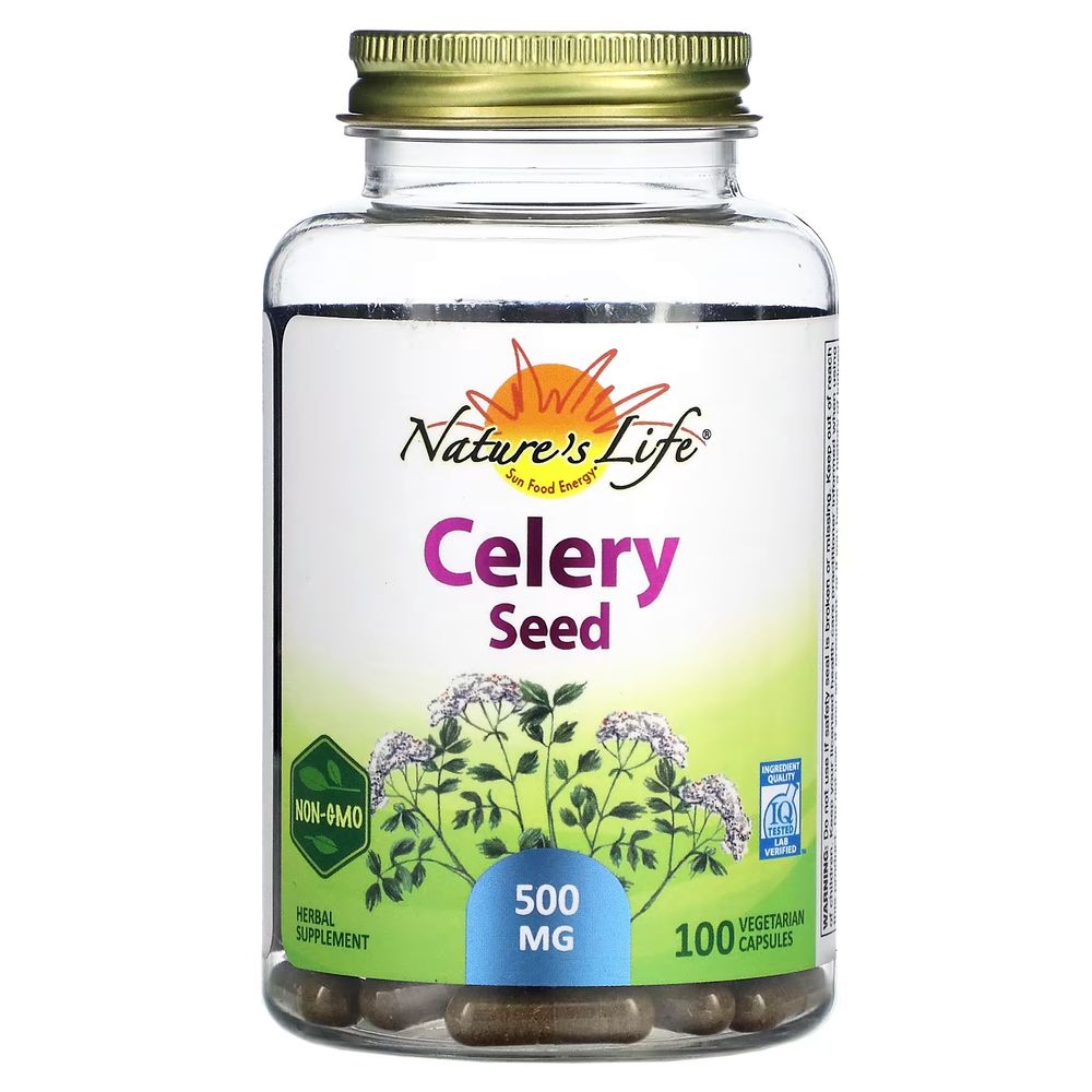 네이쳐스 허브 Natures <b>Herbs</b> 셀러리 씨 식물성 캡슐 100개