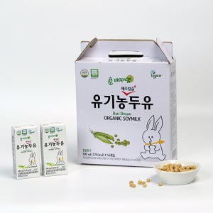 바리의꿈 비건 유기농두유 190ml x 64팩 (임산부 시니어 칼슘두유 Non-GMO)