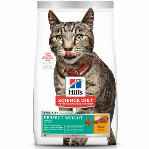 힐스펫뉴트리션 고양이사료 사이언스다이어트 캣 어덜트 퍼펙트 <b>웨이트</b> 1.4kg 건식 2개