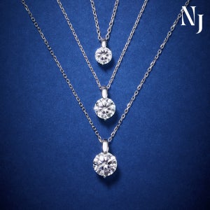 모이사나이트 랩그로운 심플리 목걸이 1캐럿 2캐럿 3캐럿