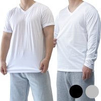 흰색면티 브이넥반팔 남자V넥티셔츠 3XL XXXL