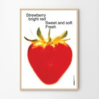 노마딕홈 인테리어 빈티지 디자인 모던 아트 딸기 과일 포스터 Strawberry