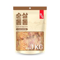 본 순살통통 대용량 간식 강아지 닭가슴살 1kg