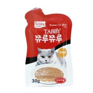 테비토퍼 쮸루쮸루 고양이 파우치 간식 오리지날, 30g, 1개
