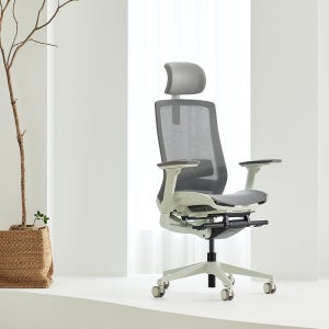 듀오백 메가 MG-S-M2-W 메쉬 사무용 컴퓨터 책상 공부 의자 일반베이스 무료택배