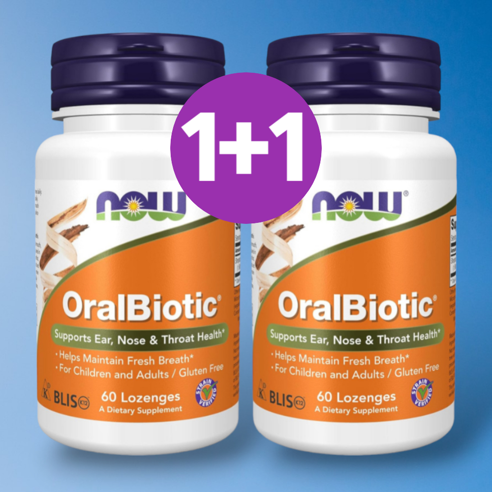 나우푸드 <b>오랄 바이오틱</b> 60로렌지 60정, 2개